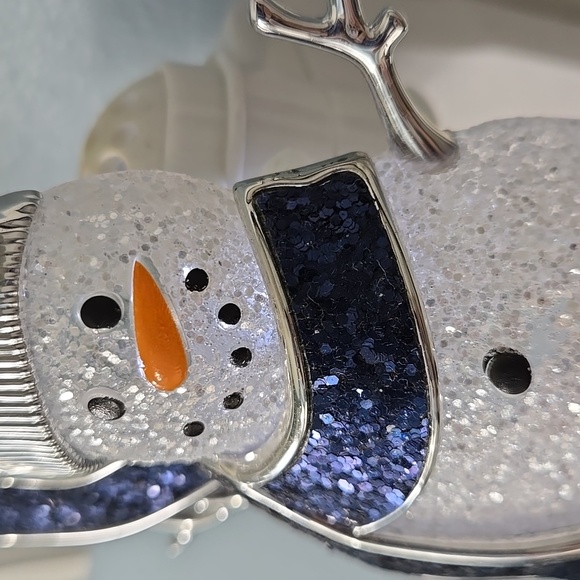 Bath & Body Works Wallflower Snowman  Plugin Diffuser Night Light Glitter CUTE - Picture 5 of 16